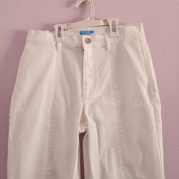 J. Mclaughlin Rainey straight leg jeans front seam kick flare ankle Lenght - Picture 3 of 12